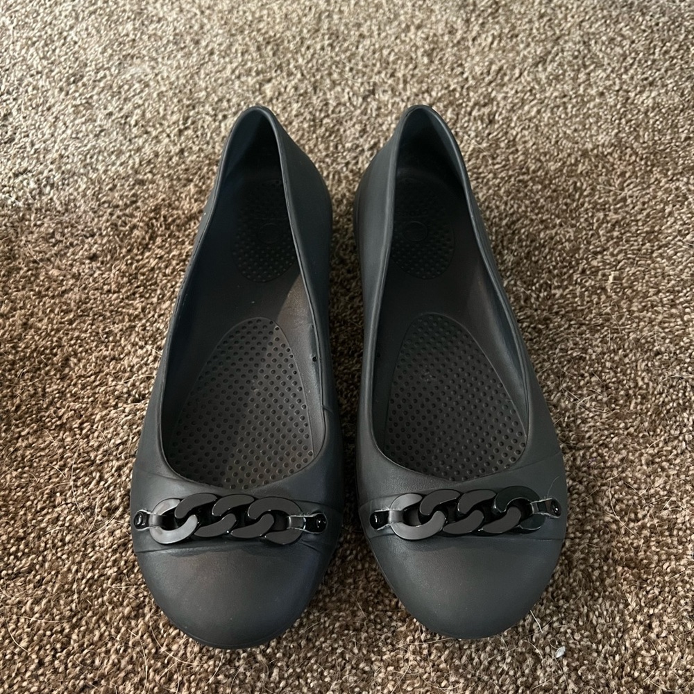 Crocs Stylish Black Women's Flats